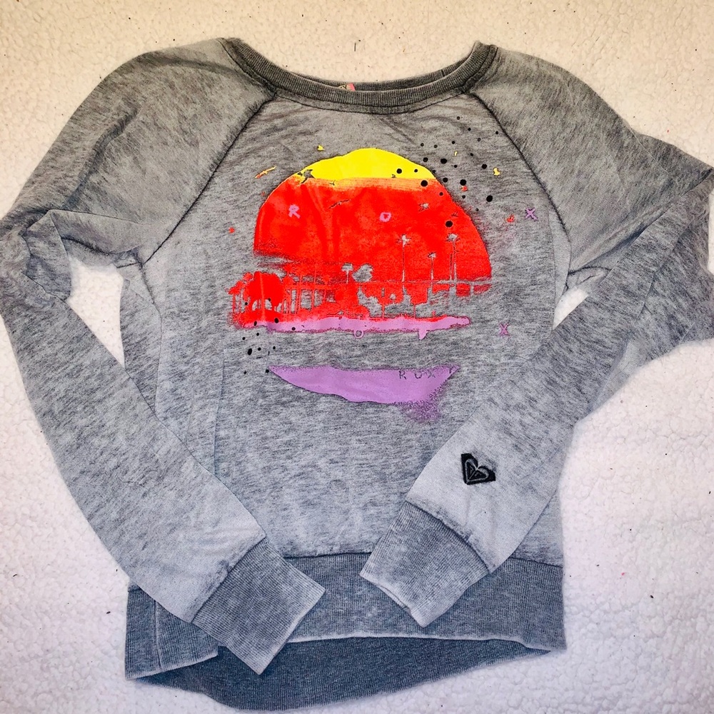 Roxy Burnout Sweatshirt - Picture 2 of 7